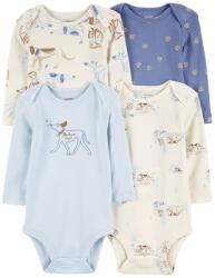  CARTER'S Body cu maneca lunga Albastru/Ivory baiat 4buc 24m/marime. 92 (1R320310_24M)