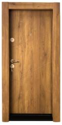 NOVO DOORS Usa metalica de apartament cu izolatie si vizor Novo Doors First Class NDS16, Cu toc imbracat si folie PVC, Deschidere Stanga Dreapta, Dimensiune 200X88 cm, Tabla 1.2 mm, Kit complet, Stejar deschis n