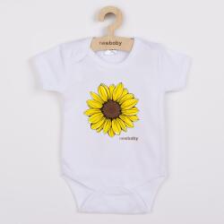 NEW BABY Body pentru copii cu imprimeu New Baby Floare Soarelui - mânecă scurtă, mărime 86 (12-18lr)