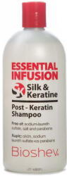 Bioshev Professional Essential Infusion Post-Keratin Silk Sampon de par Pentru Hidratăre & Pentru Netezire Toate Tipurile de Păr 500ml