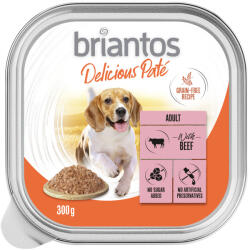 Briantos 9x300g Briantos Delicious Paté Bárány & sárgarépa tálcás nedves kutyatáp