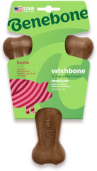 Benebone Benebone Wishbone Bacon rágójáték kutyáknak Medium: kb. H 22 x Sz 13 x M 4, 5 cm