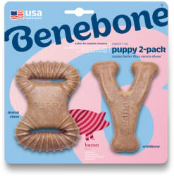 Benebone Benebone Puppy Set Wishbone & Dental Chew rágójáték kiskutyáknak 2 darabos szettben
