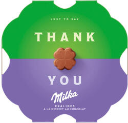 Milka Thank You alpesi tejcsokoládé praliné kakaós krémtöltelékkel - 44g - koffeinzona