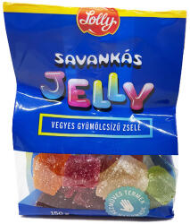 Lolly savankás Jelly vegyes gyümölcsízű zselé - 150g - koffeinzona