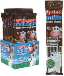 Quick Milk csokoládé ízű ízesített szívószál - 30g - koffeinzona