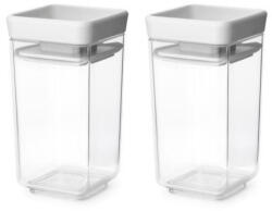 Brabantia Комплект 2 бр. бурканчета за подправки Brabantia Tasty+ Stackable 1008884, 150 мл, Без BPA, Иновативни капачета, Прозрачен/сив (1008884)