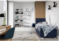Eltap Rocco 90x200 boxspring ágy sötétkék - mindigbutor