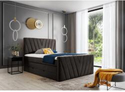 Eltap Candice 140x200 boxspring ágy sötétbarna - mindigbutor - 452 900 Ft