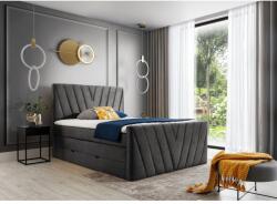Eltap Candice 140x200 boxspring ágy sötétszürke - mindigbutor - 452 900 Ft
