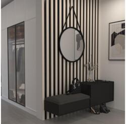 ELTAP Grace kerek tükör pánton 60cm tükör, fekete