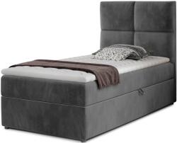 Eltap Rivia 90x200 boxspring ágy sötétszürke - mindigbutor
