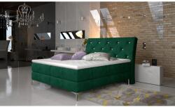 Eltap Adel 160x200 boxspring ágy sötétzöld - mindigbutor