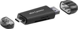 AlzaPower 2in1 Multi-function USB-C 3.2 Gen 1 Memory Card Reader fekete (APW-CR2IN1B)