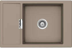 SCHOCK Schock Mono D-100XS konyhai mosogatótálca Cristadur Green Line Twilight 780 x 510 mm, gránit kompozit, megfordítható, hagyományos beépítés, taupe szürke (MOND100XTWIL)