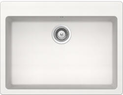 SCHOCK Schock Galaxy N-100L konyhai mosogatótálca Cristadur Polaris 700 x 530 mm, gránit kompozit, hagyományos beépítés, hófehér (GAXN100LPOLA)