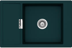SCHOCK Schock Mono D-100XS konyhai mosogatótálca Cristadur Green Line Ivy 780 x 510 mm, gránit kompozit, megfordítható, hagyományos beépítés, intenzív sötétzöld (MOND100XIVY)
