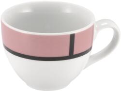LE COQ PORCELAINE LE COQ Geometrikos Mokka csésze, Magasság: 50 mm, Ø: 66 mm, okker