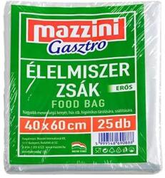 MAZZINI Élelmiszerzsák, erős, 25 db, 40 x 60 cm, MAZZINI "Gasztro (KHK1049) - primatinta