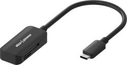 AlzaPower USB-C 3.2 Gen 1 Memory Card Reader, fekete (APW-CRC015B)