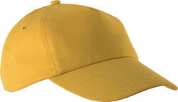 K-UP Uniszex sapka K-UP KP034 First - 5 panel Cap -Egy méret, Yellow