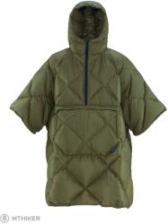 Therm-a-Rest HONCHO PONCHO DOWN Sötét olíva pehelyponcsó, zöld