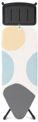 Brabantia C 1003374 vasalódeszka, 124x45 cm, 7 állítható pozíció, gőzfejlesztő állvány, fehér/szürke (K1003374) Vasalódeszka