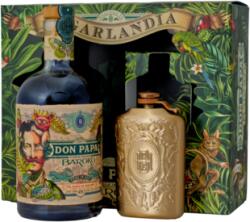 Don Papa Baroko + laposüveg 40% 0, 7L ajándékcsomagolás fémkulaccsal