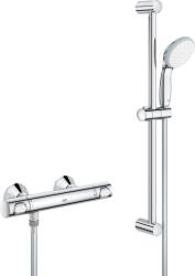GROHE Qf Precision Flow Zuhanyszett+rúd, 175cm Gégecső+termosztátos Z. Csaptelep