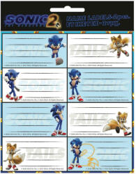  Sonic a sündisznó Speed füzetcímke 16 db-os (GIM77540046)