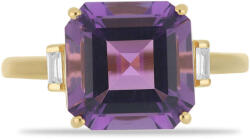  Arany Ametiszt Gyűrű - Marokkói Ametiszt, Fehér Cirkónia