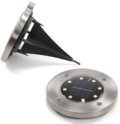 Napelemes beépített kerti világítás készlet 8 LED 12 db (GB34247_SL12_AZ)