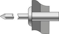 Bralo Pop-nituri Etanse Cap Bombat Aluminiu Otel-4.8 X 9.5 (BR.1110004810S)