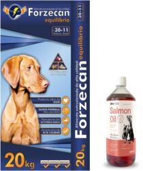 Forzecan Forzecan Equilibrio 45% GMO-mentes HÚS 20kg + LAB V Lazacolaj kutyáknak és macskáknak 1000ml
