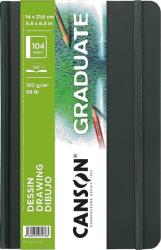 Canson Book Hardbound Long Side Graduate Drawing Vázlatfüzet 21, 6 x 14 cm 160 g Portrait (C31200L038)