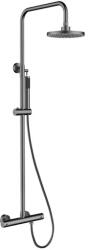 Besco Sistem de dus fix si mobil, cu baterie de dus termostatata, grafit periat, Besco Decco - llusion BP-DIT-GR BP-DIT-GR (BP-DIT-GR)