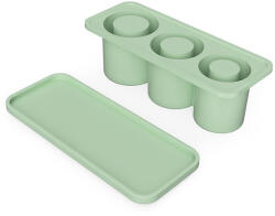 Flippy Forma pentru Gheata, Flippy, din Silicon, cuburi de gheata, forme rotunde, inghetare rapida, 20.7 x 8.4 x 6.5 cm Verde (teo-132562)