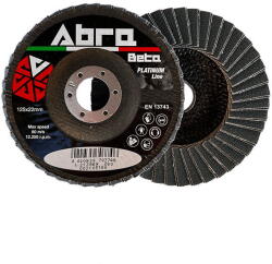 Abrabeta Platinum line egyenes lamellás 125 Z80, 20db/csomag (AB001050428) - praktikuskft