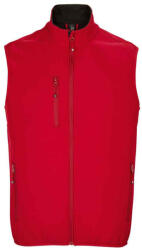 SOL'S Férfi Falcon Softshell cipzáras testmelegítő 2XL vörös