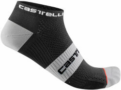 Castelli Lowboy 2 Sock Black/White S/M Kerékpáros zoknik (4523091-010-S/M)