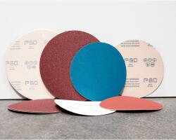 INTER ABRASIVE AP311F D150 P120 tépőzáras lyuk nélküli, 50db/csomag (I00150120)