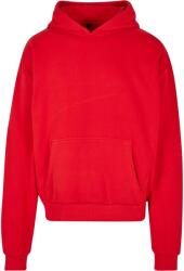 Build Your Brand Unisex felnőtt pamut ultra nehézsúlyú boxy kapucnis pulóver 4XL rózsaszín