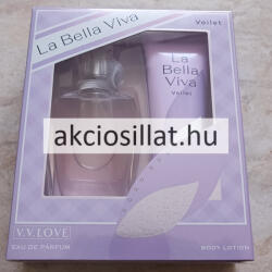 V.V.LOVE La Bella Viva Violet ajándékcsomag ( Parfüm EDP 30ml + Testápoló 50ml )