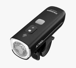 RAVEMEN K700 USB-ről tölthető LED-es első lámpa, 700 lumen, automatikus fényerő üzemmód váltás, fekete