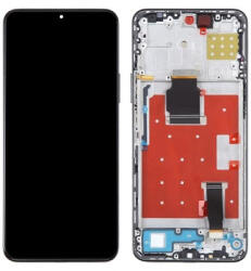 Huawei Honor X8a (2023), CRT-LX1, Honor 90 Lite (2023), CRT-NX1 előlap keret, lcd kijelző és érintőpanel, fekete (OEM)