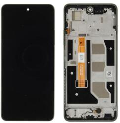 621029000120 Gyári Realme C67 LCD kijelző érintővel Fekete kerettel, előlap (621029000120)
