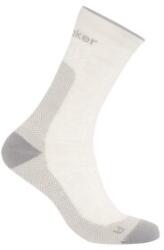 Icebreaker Mer Hike+ Ultralight Crew Women Șosete ECRU HTHR/ALLOY L