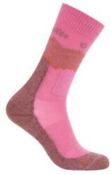 Icebreaker Merino Hike+ Medium Crew Across the Peaks Șosete POP/CAROB/DUSTY CLAY L
