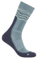 Icebreaker Merino Hike+ Medium Crew Across the Peaks Șosete BLUE ASH/GRAPHITE/MINT XL