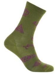 Icebreaker Merino Lifestyle Ultralight Crew Camp Essentials Women Șosete SPHAGNUM/PASSION L